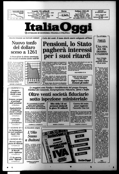 Italia oggi : quotidiano di economia finanza e politica